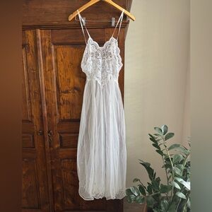 Vintage Sheer Lace Nightgown